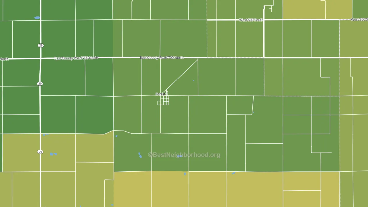 46039, IN block-group voter-turnout map