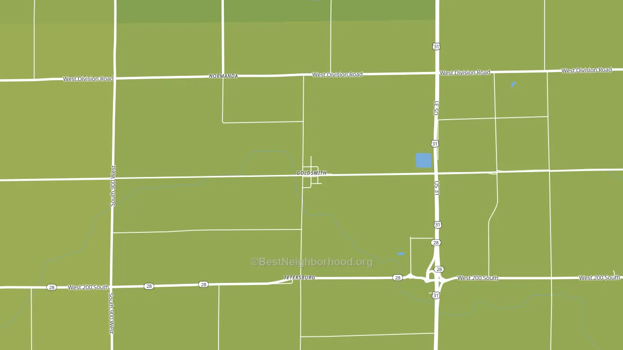 46045, IN block-group voter-turnout map
