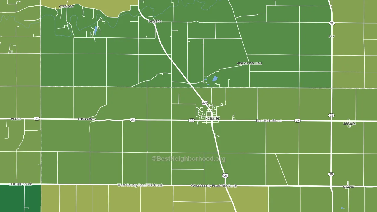 46065, IN block-group voter-turnout map