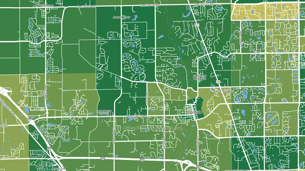 46077, IN block-group voter-turnout map