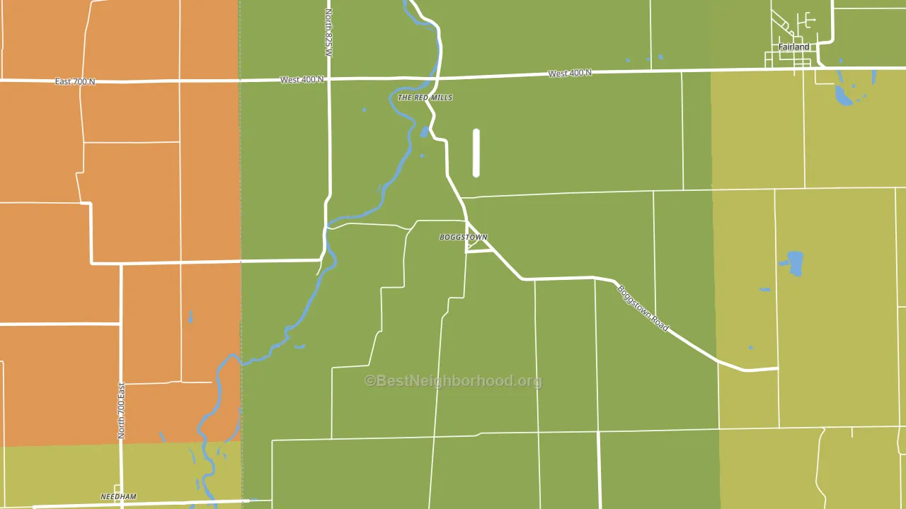 46110, IN block-group voter-turnout map