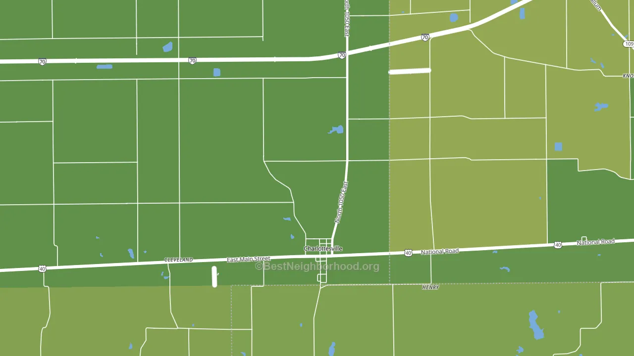 46117, IN block-group voter-turnout map