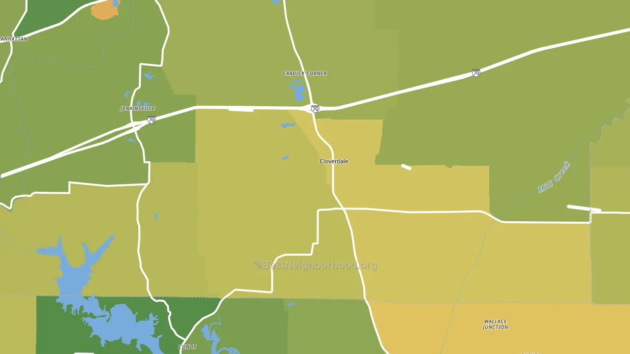 46120, IN block-group voter-turnout map