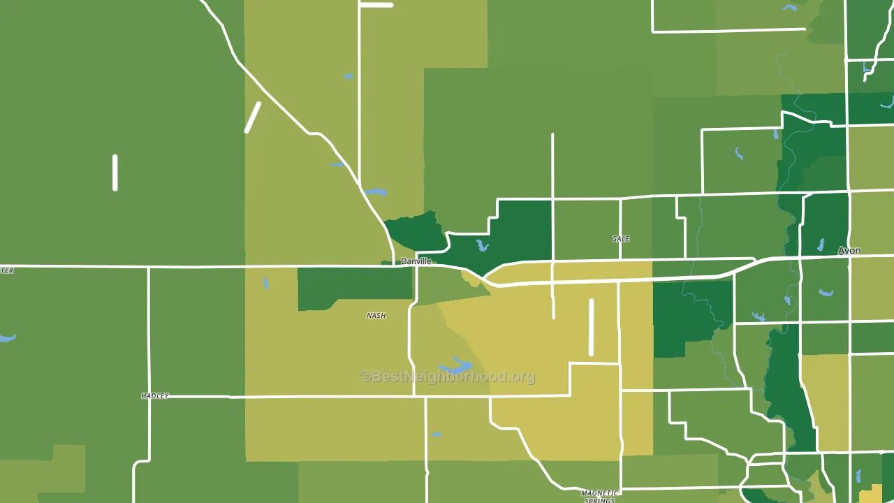 46122, IN block-group voter-turnout map