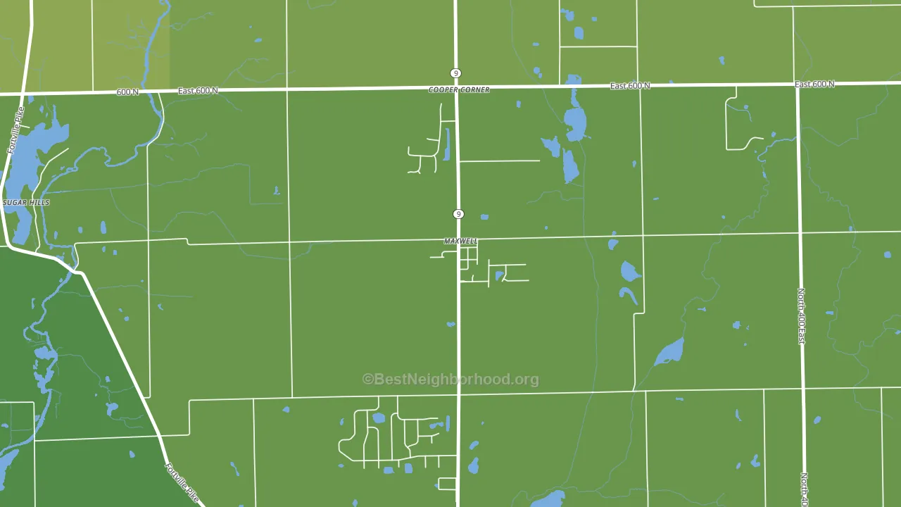 46154, IN block-group voter-turnout map
