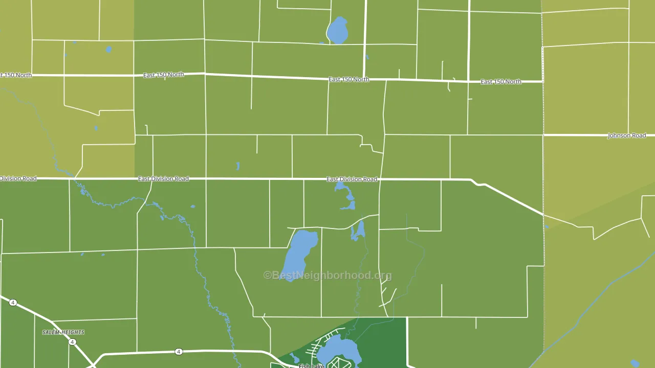 46365, IN block-group voter-turnout map