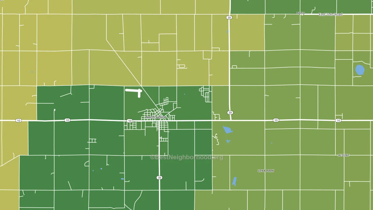 46366, IN block-group voter-turnout map