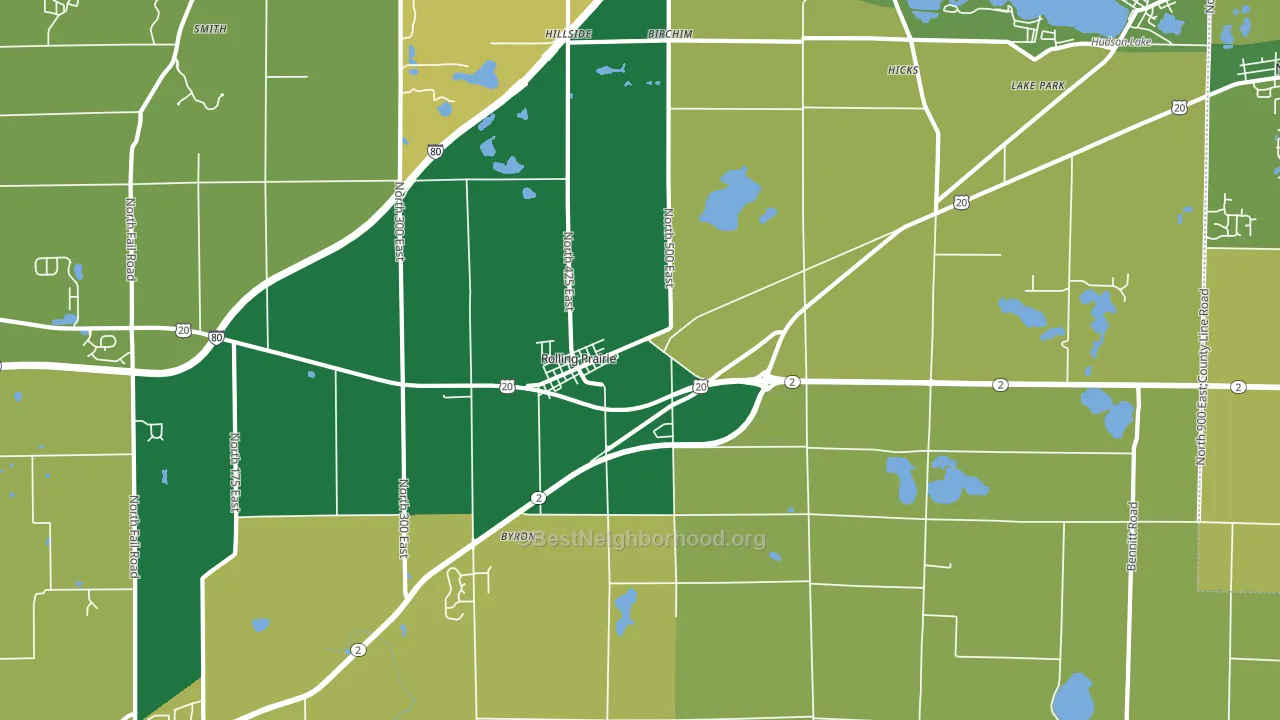 46371, IN block-group voter-turnout map