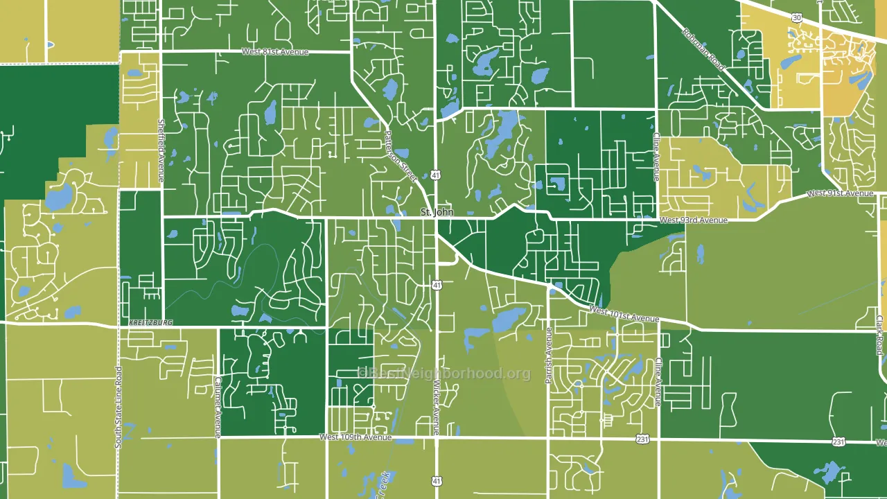 46373, IN block-group voter-turnout map