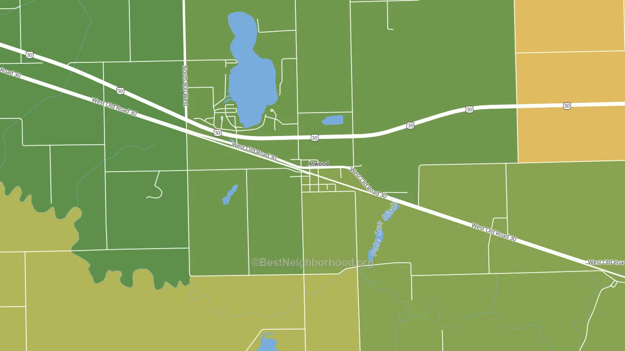 46502, IN block-group voter-turnout map