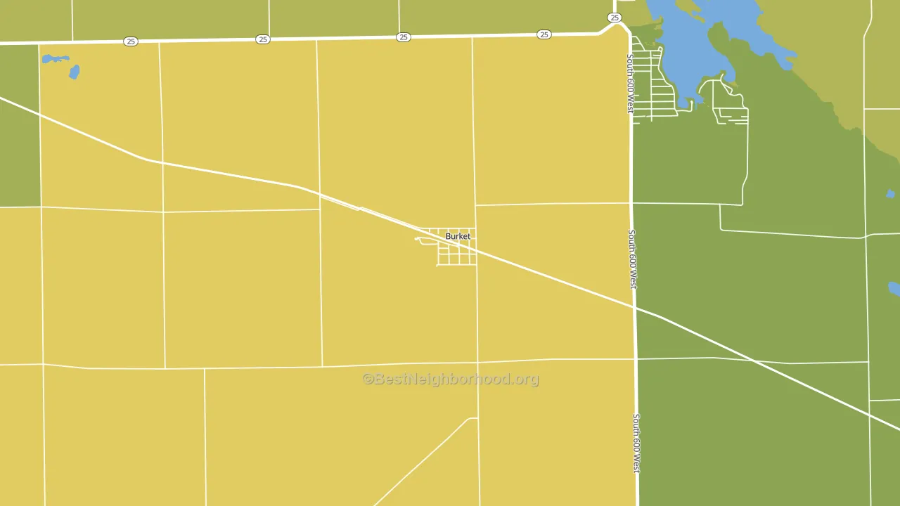 46508, IN block-group voter-turnout map