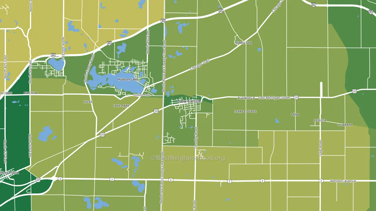 46552, IN block-group voter-turnout map
