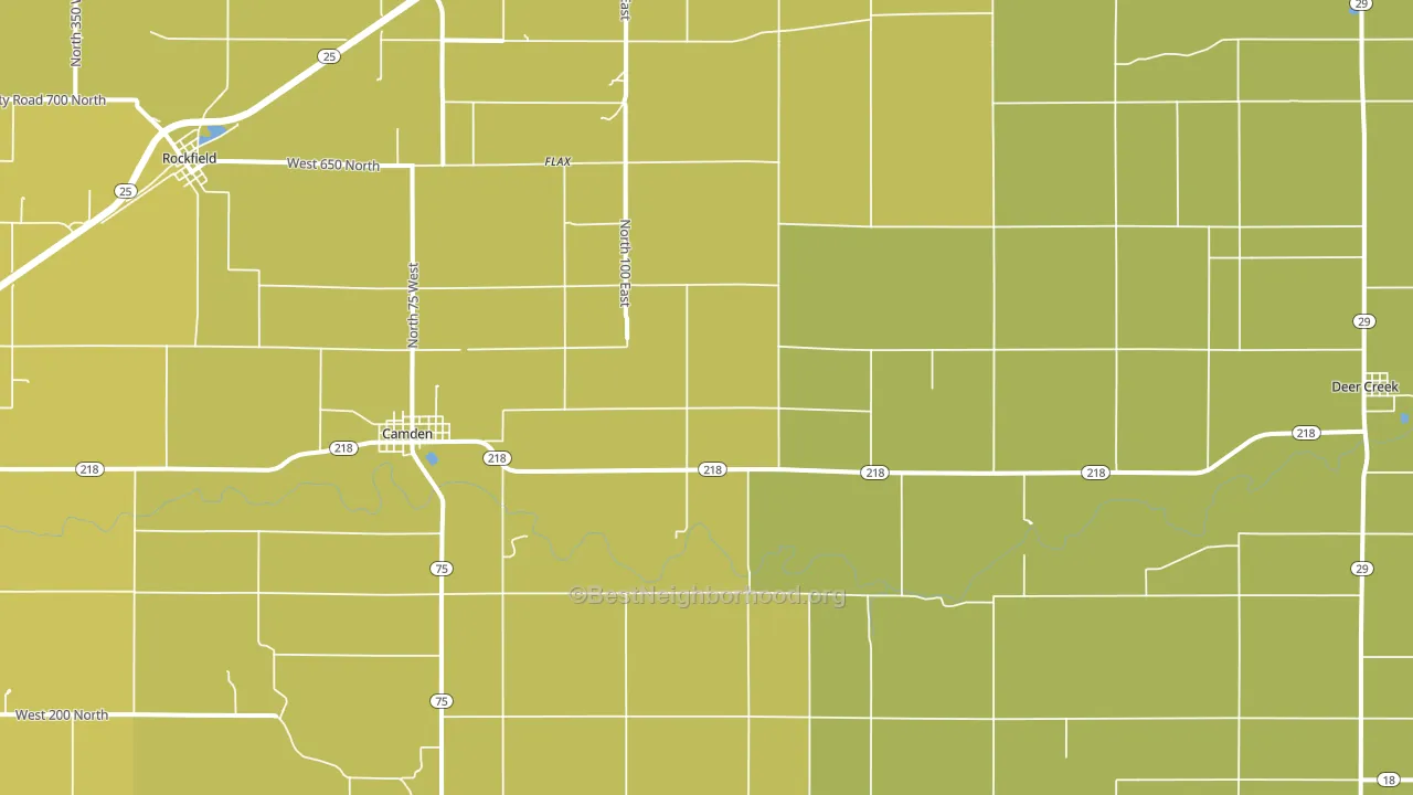 46917, IN block-group voter-turnout map