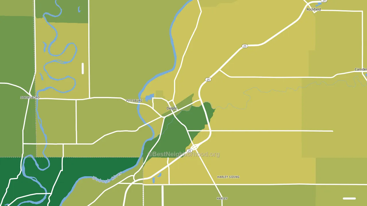 46923, IN block-group voter-turnout map