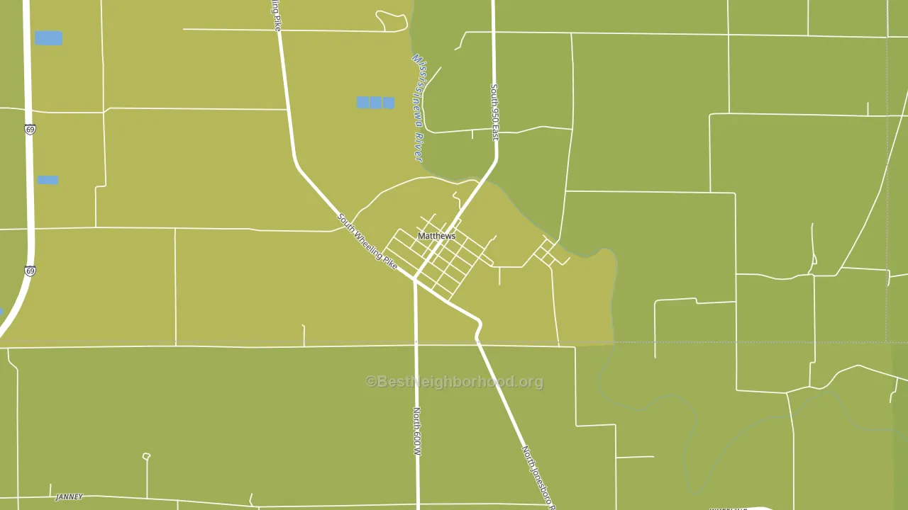 46957, IN block-group voter-turnout map