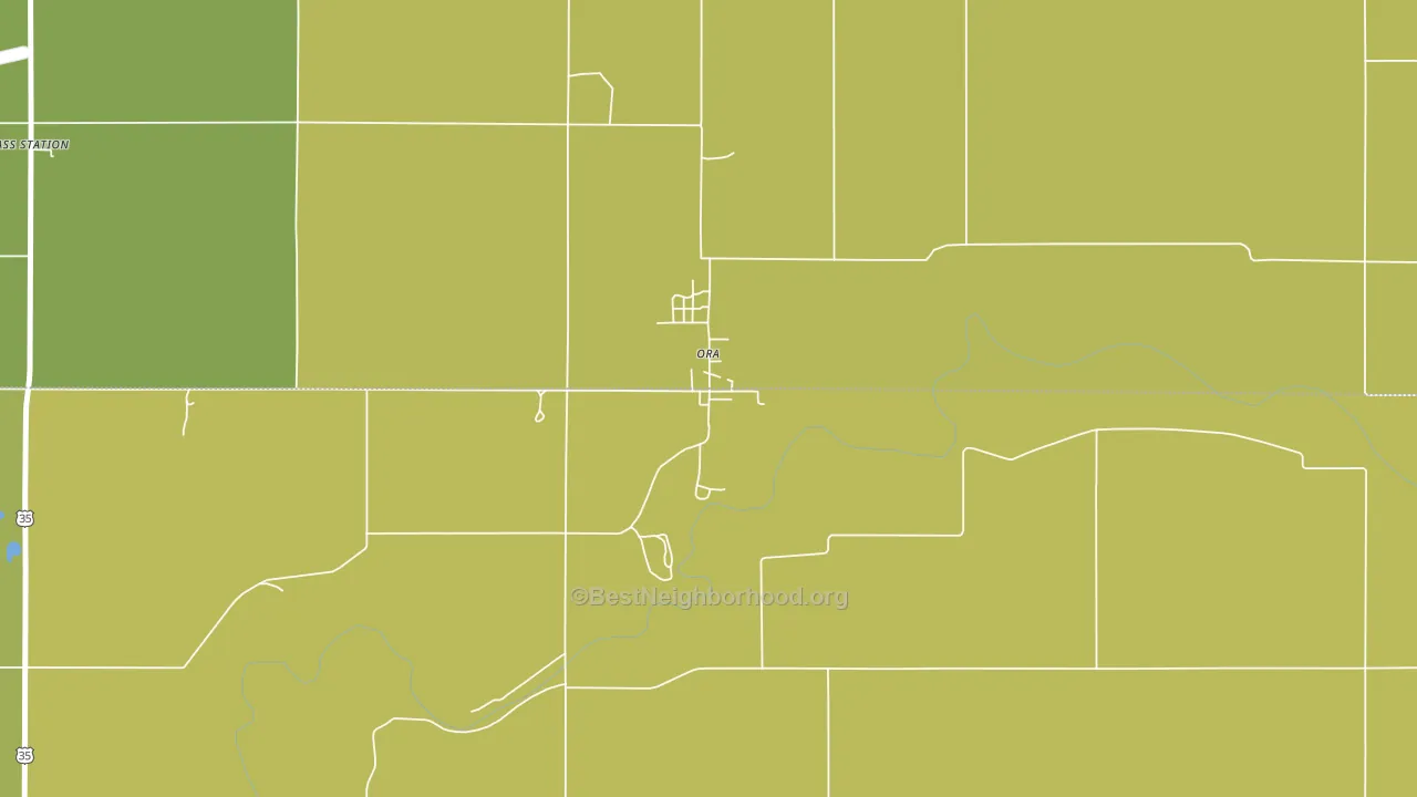 46968, IN block-group voter-turnout map