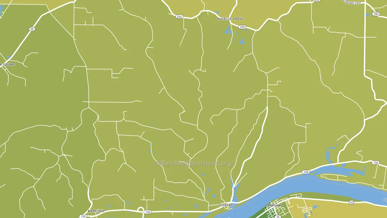 47020, IN block-group voter-turnout map
