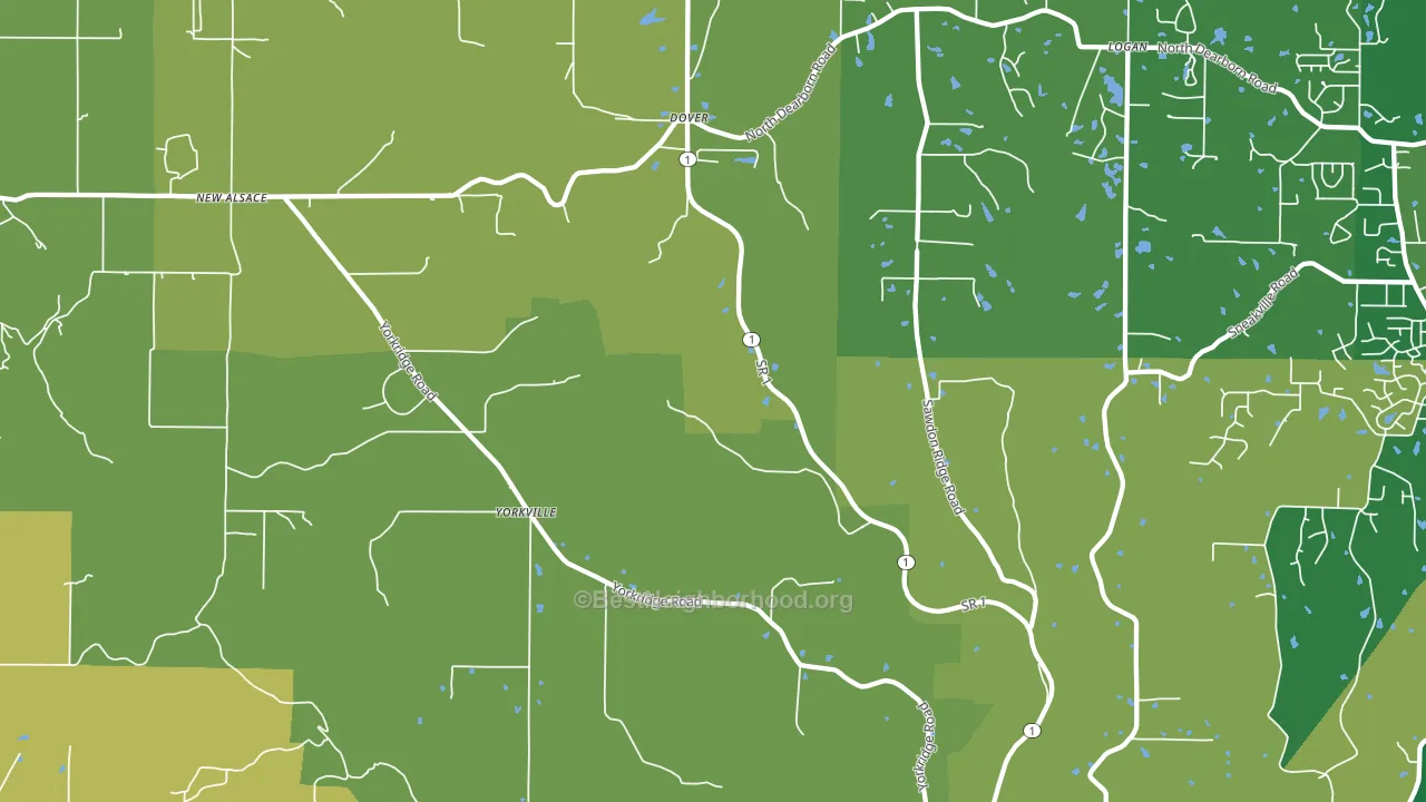 47022, IN block-group voter-turnout map