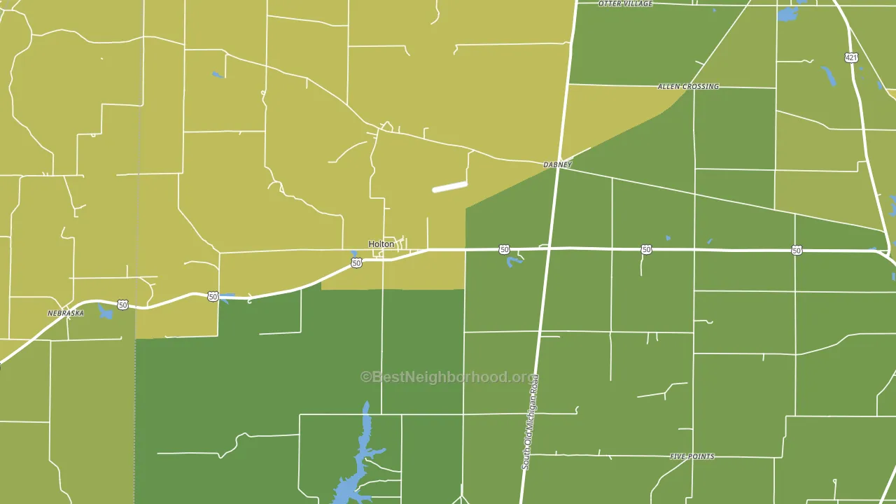 47023, IN block-group voter-turnout map