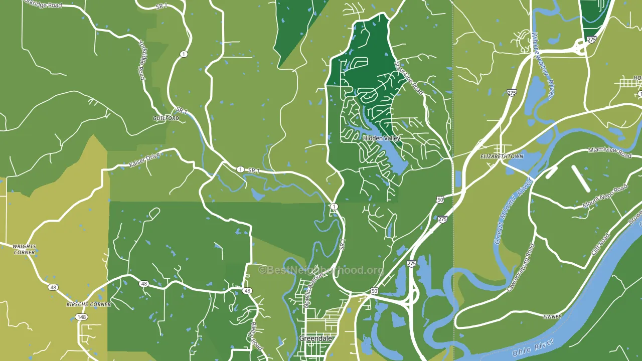 47025, IN block-group voter-turnout map
