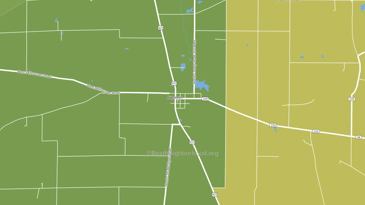47034, IN block-group voter-turnout map