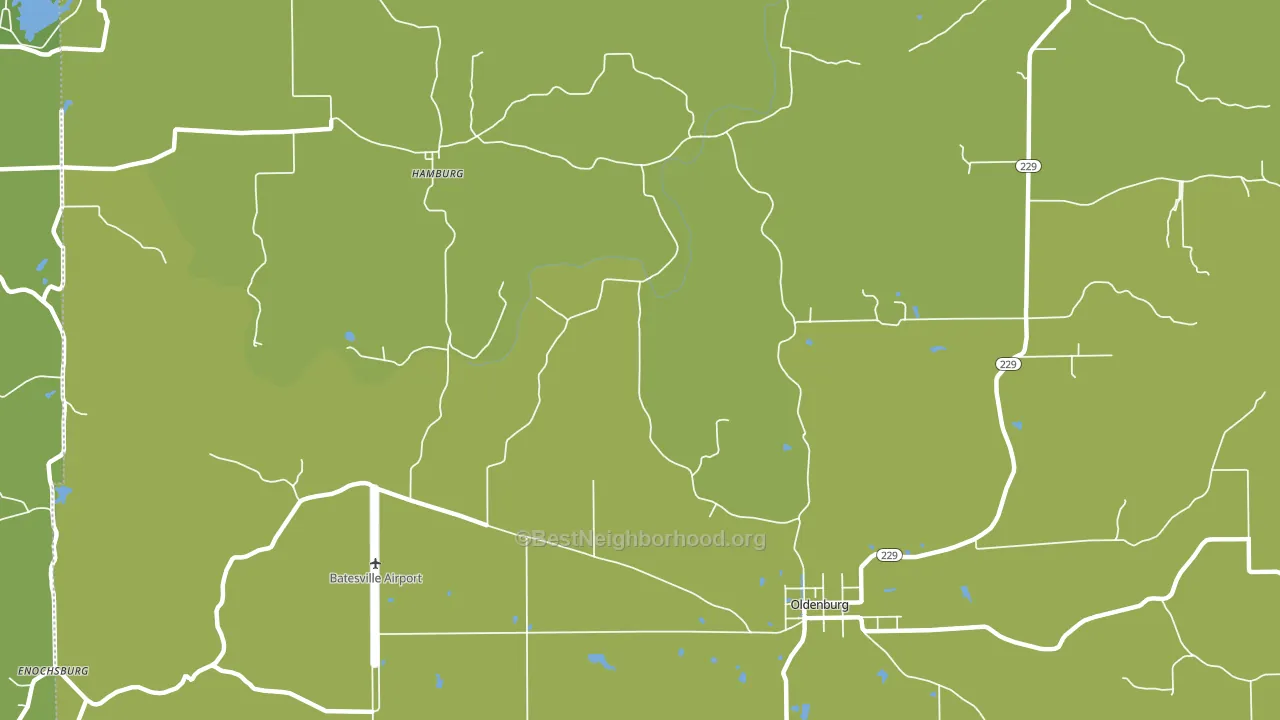47036, IN block-group voter-turnout map