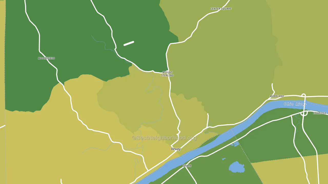 47043, IN block-group voter-turnout map