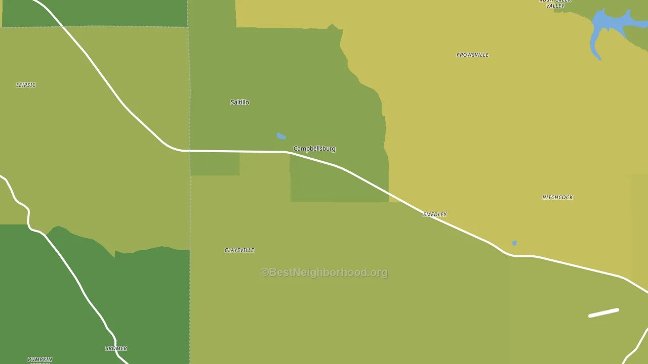 47108, IN block-group voter-turnout map