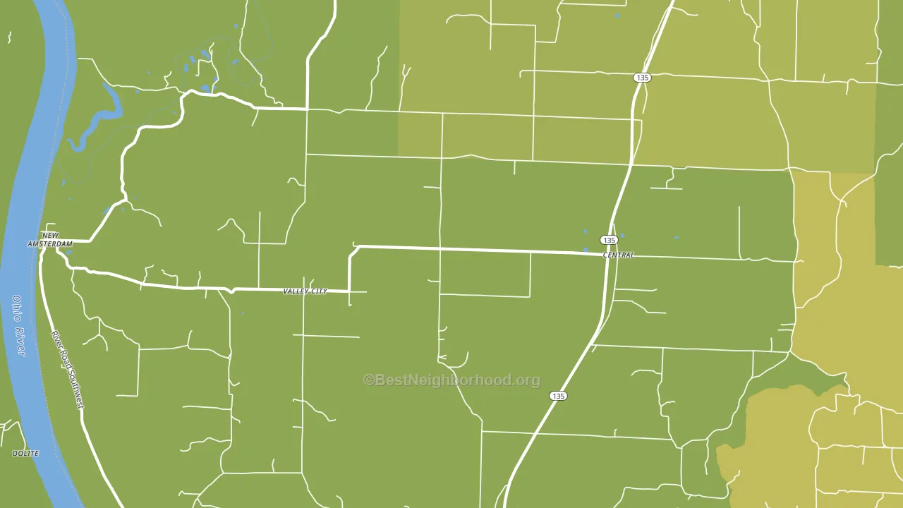 47110, IN block-group voter-turnout map