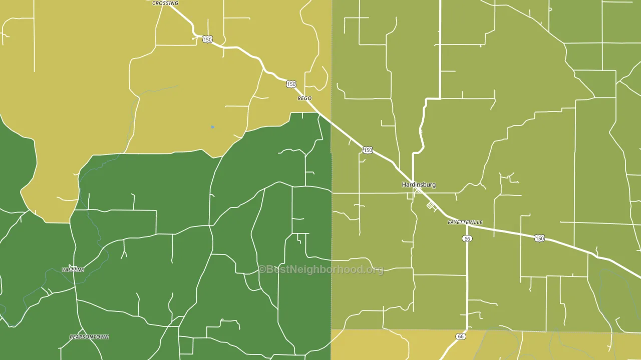 47125, IN block-group voter-turnout map