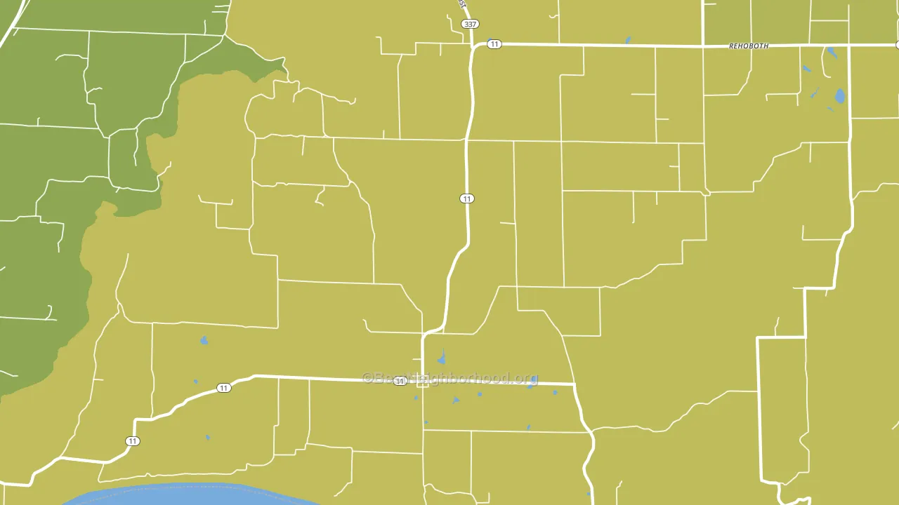47135, IN block-group voter-turnout map