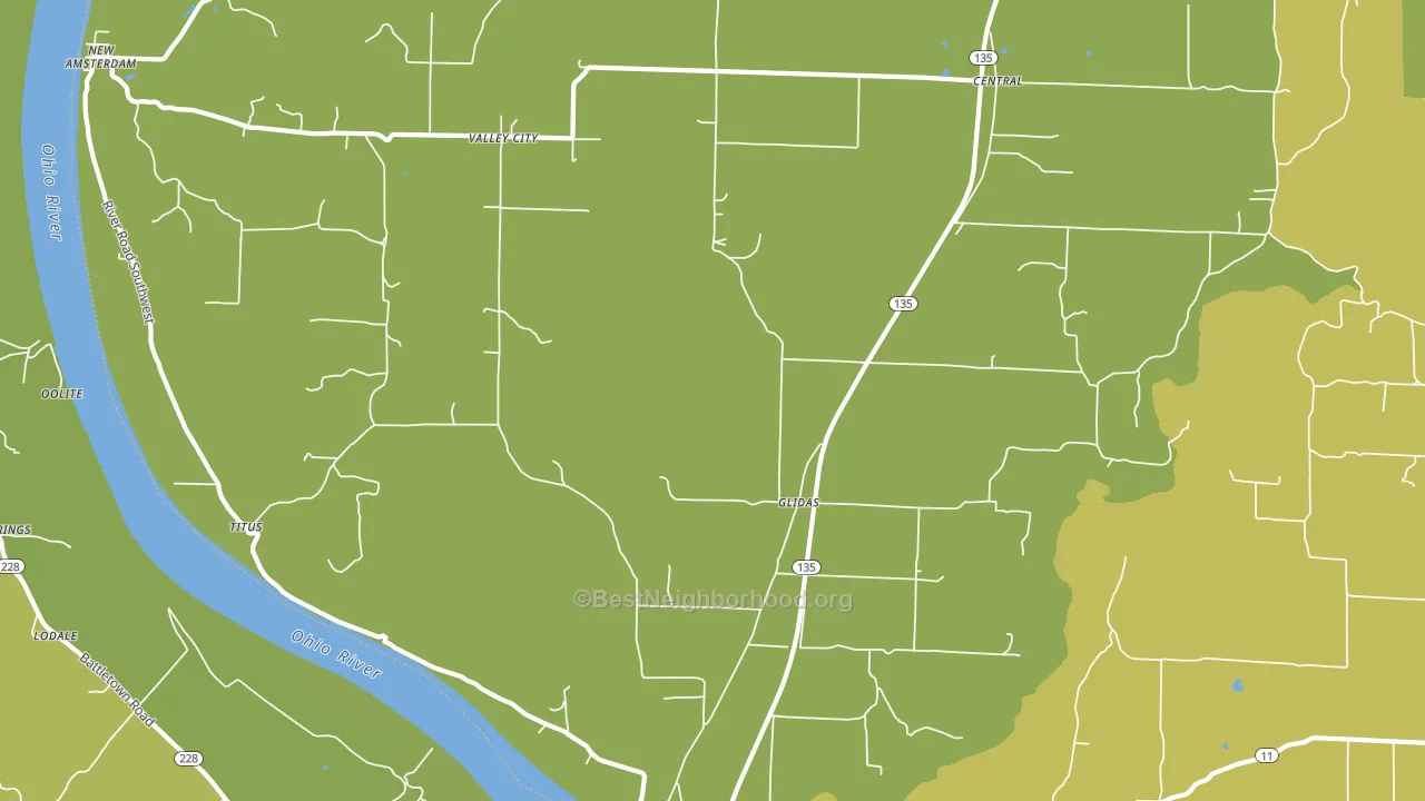 47142, IN block-group voter-turnout map