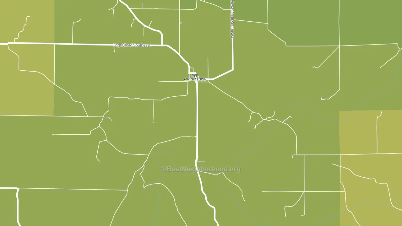 47160, IN block-group voter-turnout map