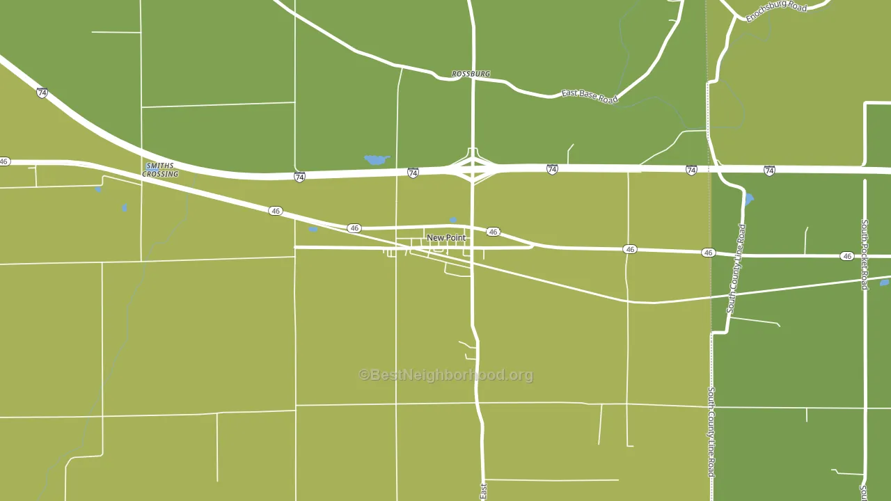47263, IN block-group voter-turnout map