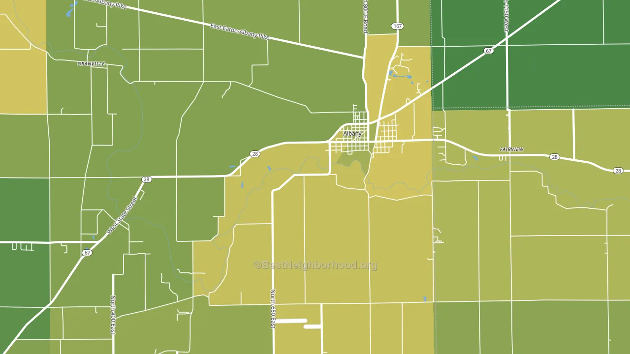 47320, IN block-group voter-turnout map