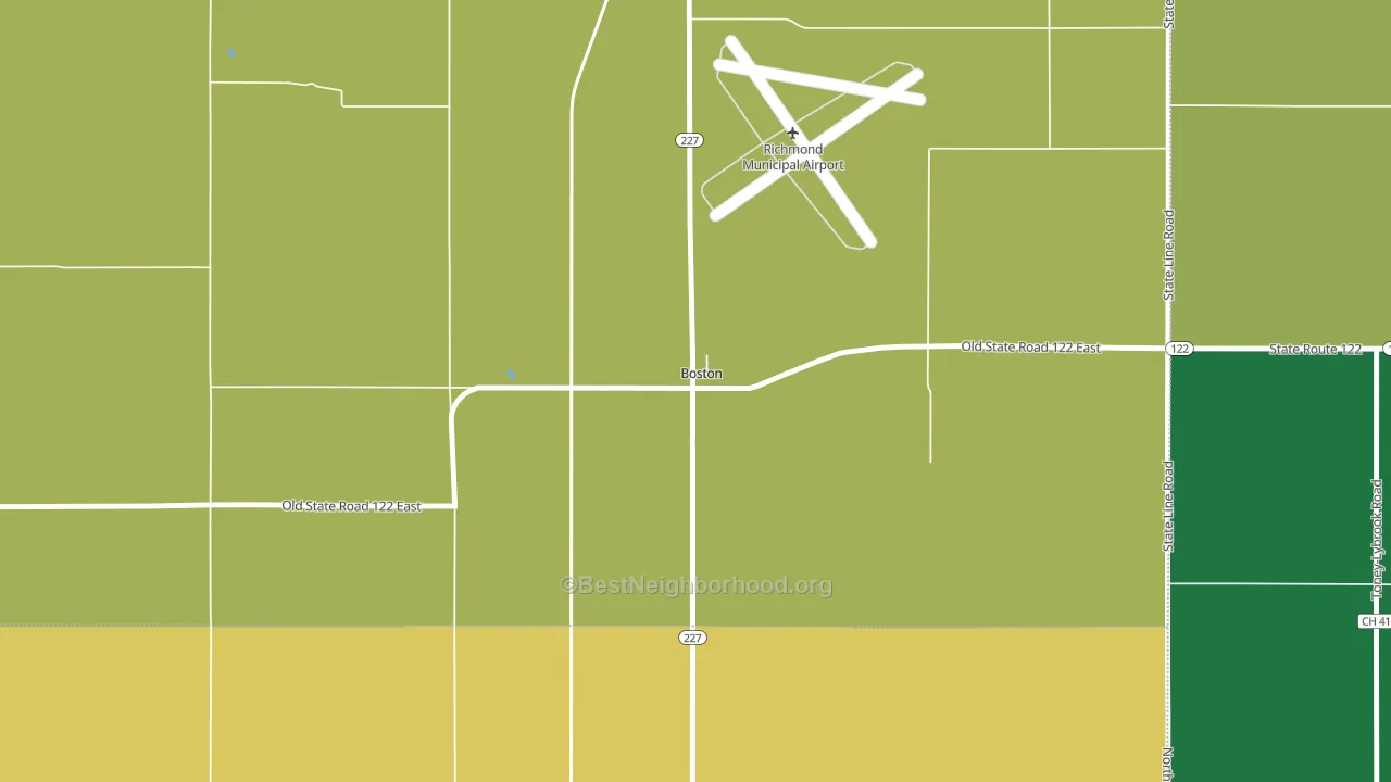 47324, IN block-group voter-turnout map