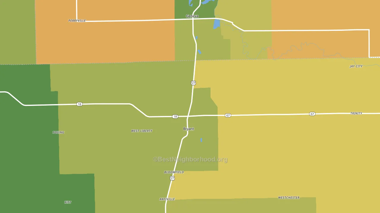 47326, IN block-group voter-turnout map