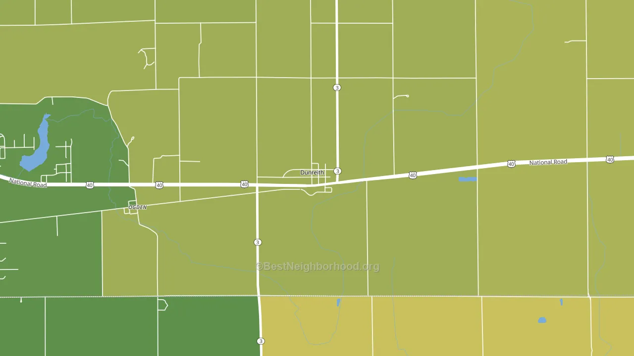 47337, IN block-group voter-turnout map
