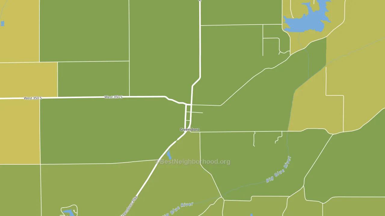 47344, IN block-group voter-turnout map