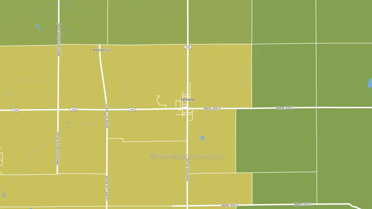 47351, IN block-group voter-turnout map