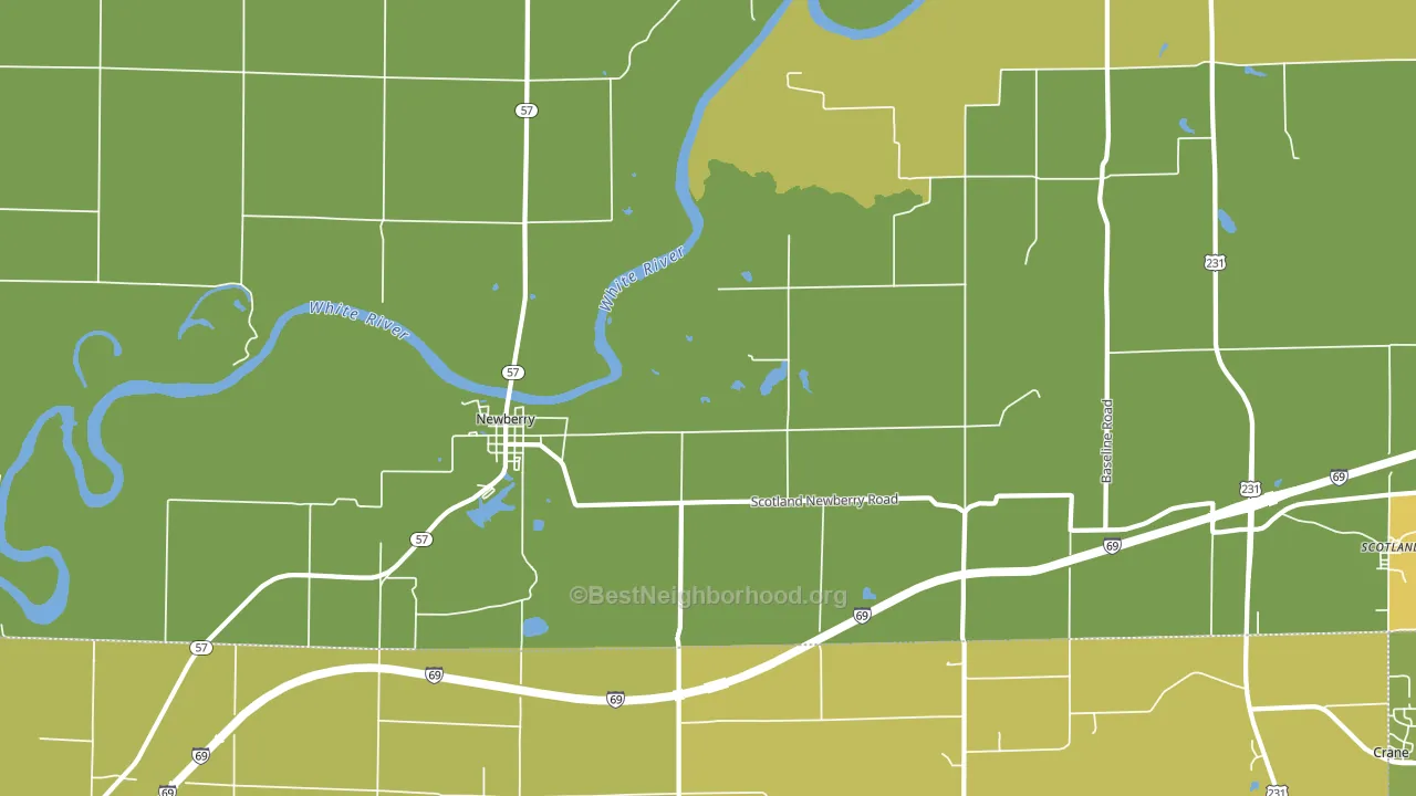 47449, IN block-group voter-turnout map