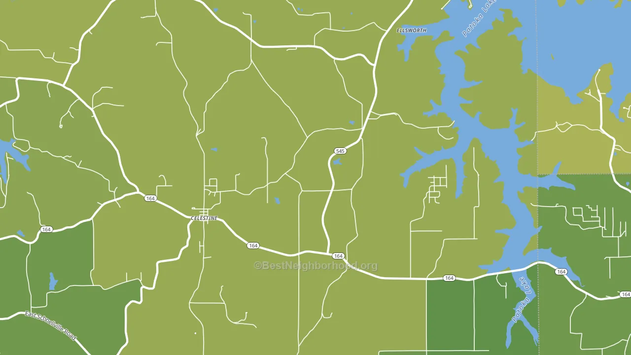 47521, IN block-group voter-turnout map