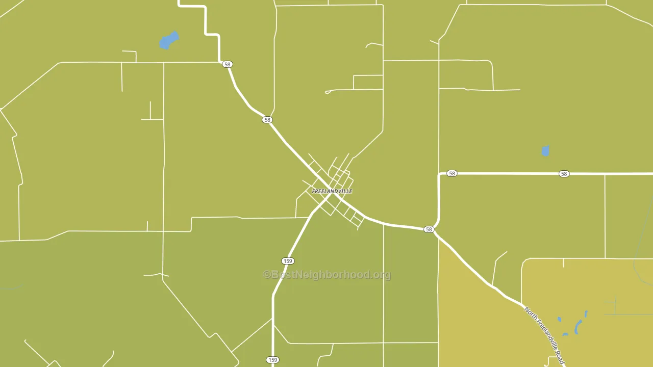 47535, IN block-group voter-turnout map