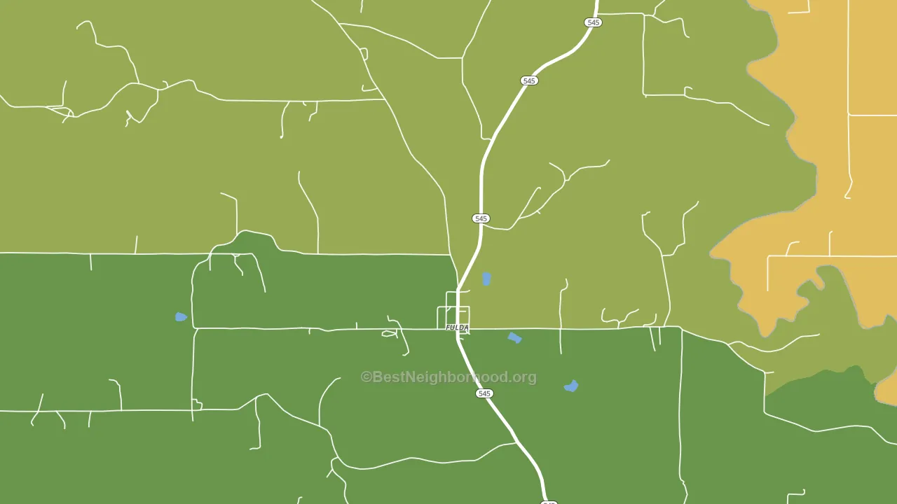 47536, IN block-group voter-turnout map