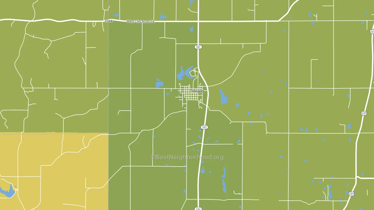 47541, IN block-group voter-turnout map