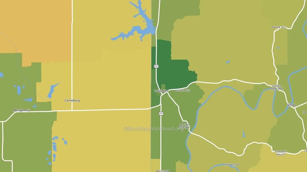 47553, IN block-group voter-turnout map