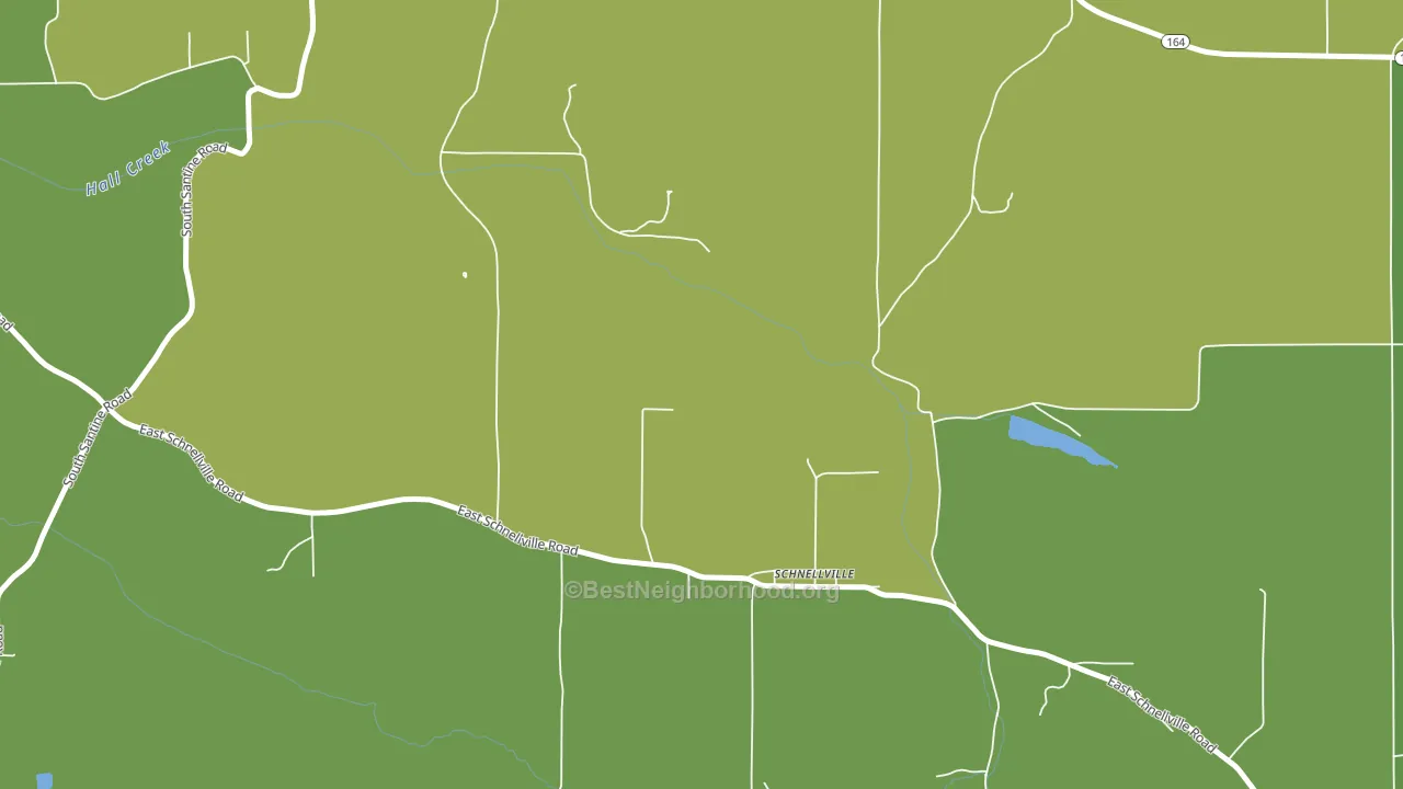 47580, IN block-group voter-turnout map