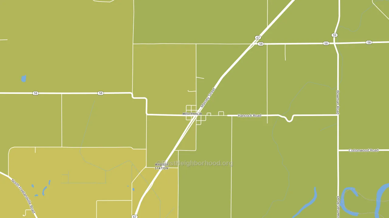 47596, IN block-group voter-turnout map