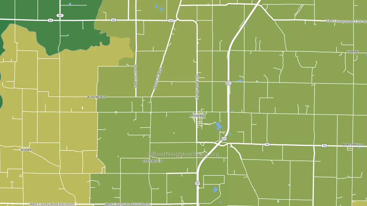 47611, IN block-group voter-turnout map