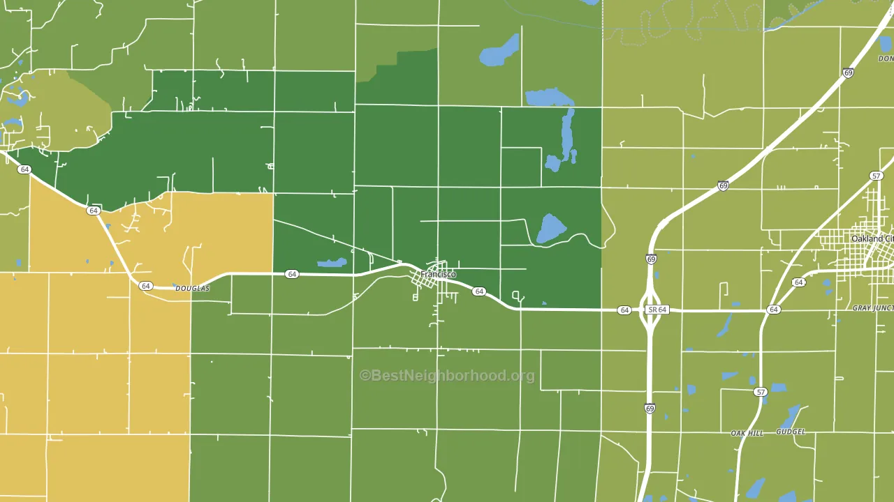 47649, IN block-group voter-turnout map